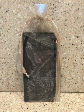 TYME Midnight Brown Essentials Wallet with Rose Gold Hardware, New In Bag